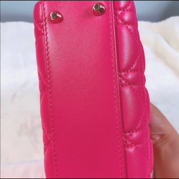 Mini Lady Dior bag hot pink - Picture 5 of 16